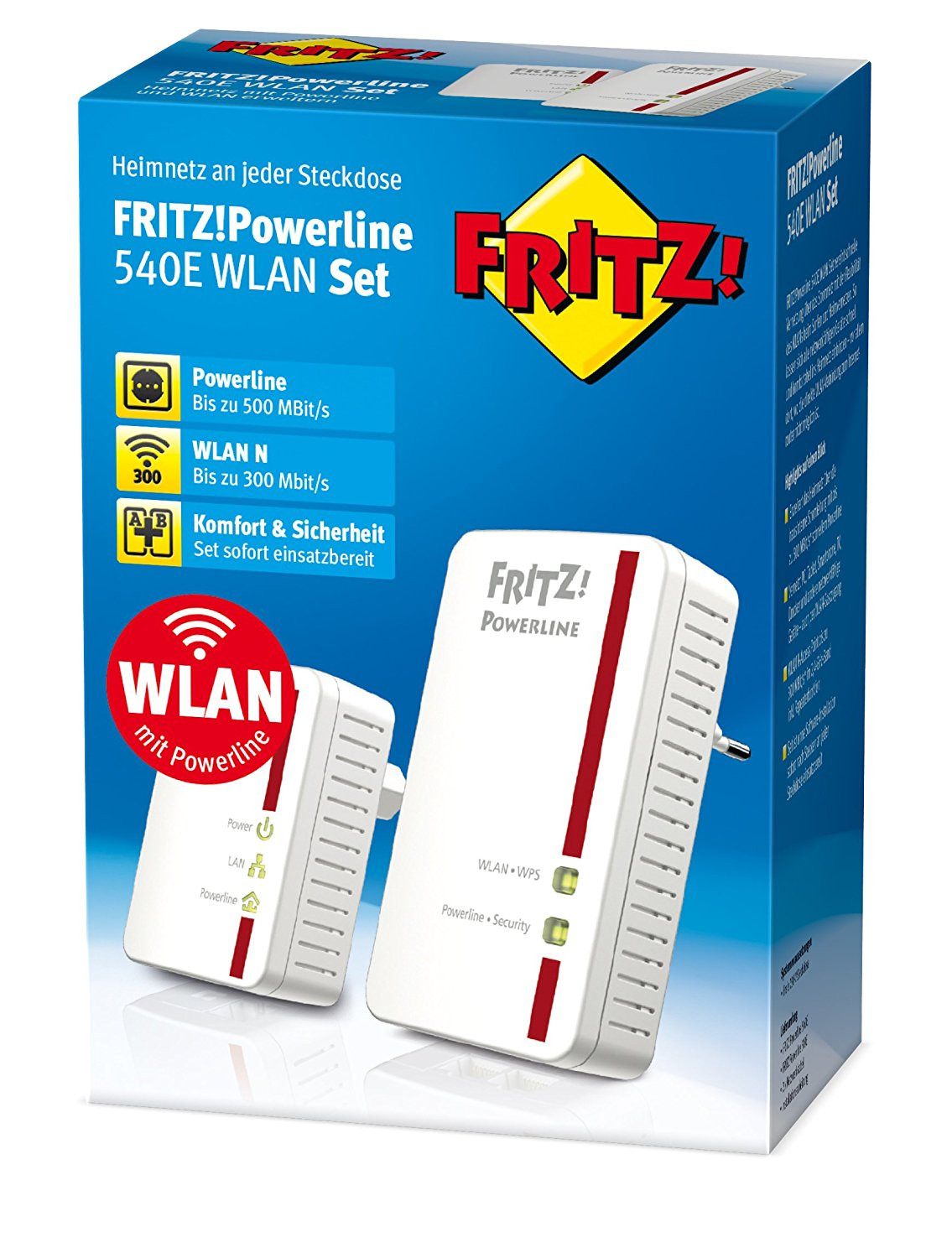 FRITZ!Powerline 540E/510E WLAN Set