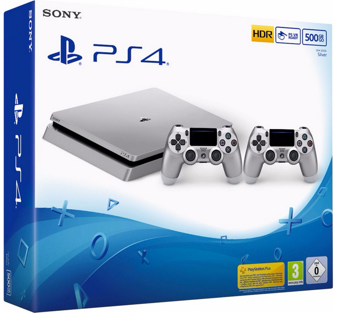 Sony PS4 Slim Konsole 500GB - Silber