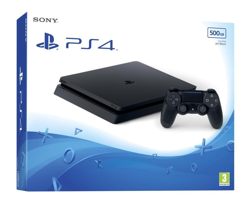 Sony PS4 Slim Konsole 500GB - Schwarz