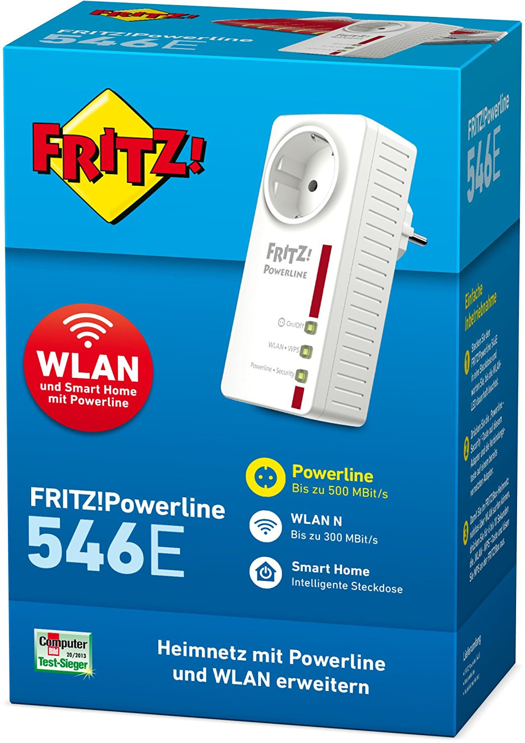 FRITZ!Powerline 546E Einzeladapter