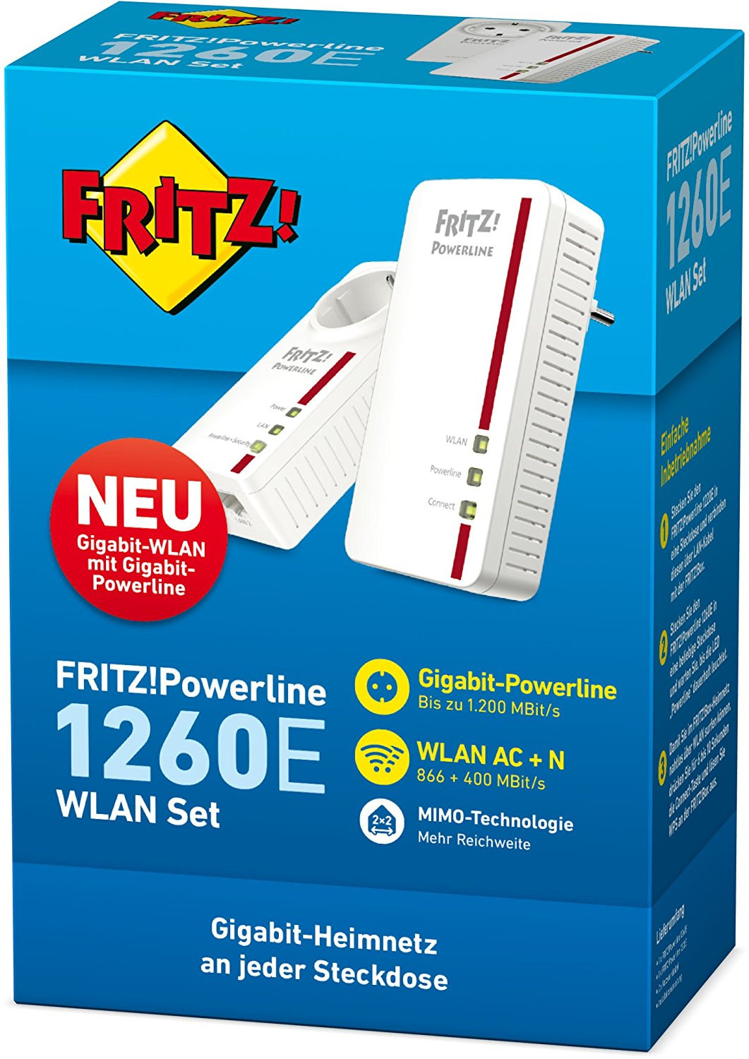 FRITZ!Powerline 1260E/1220E WLAN Set