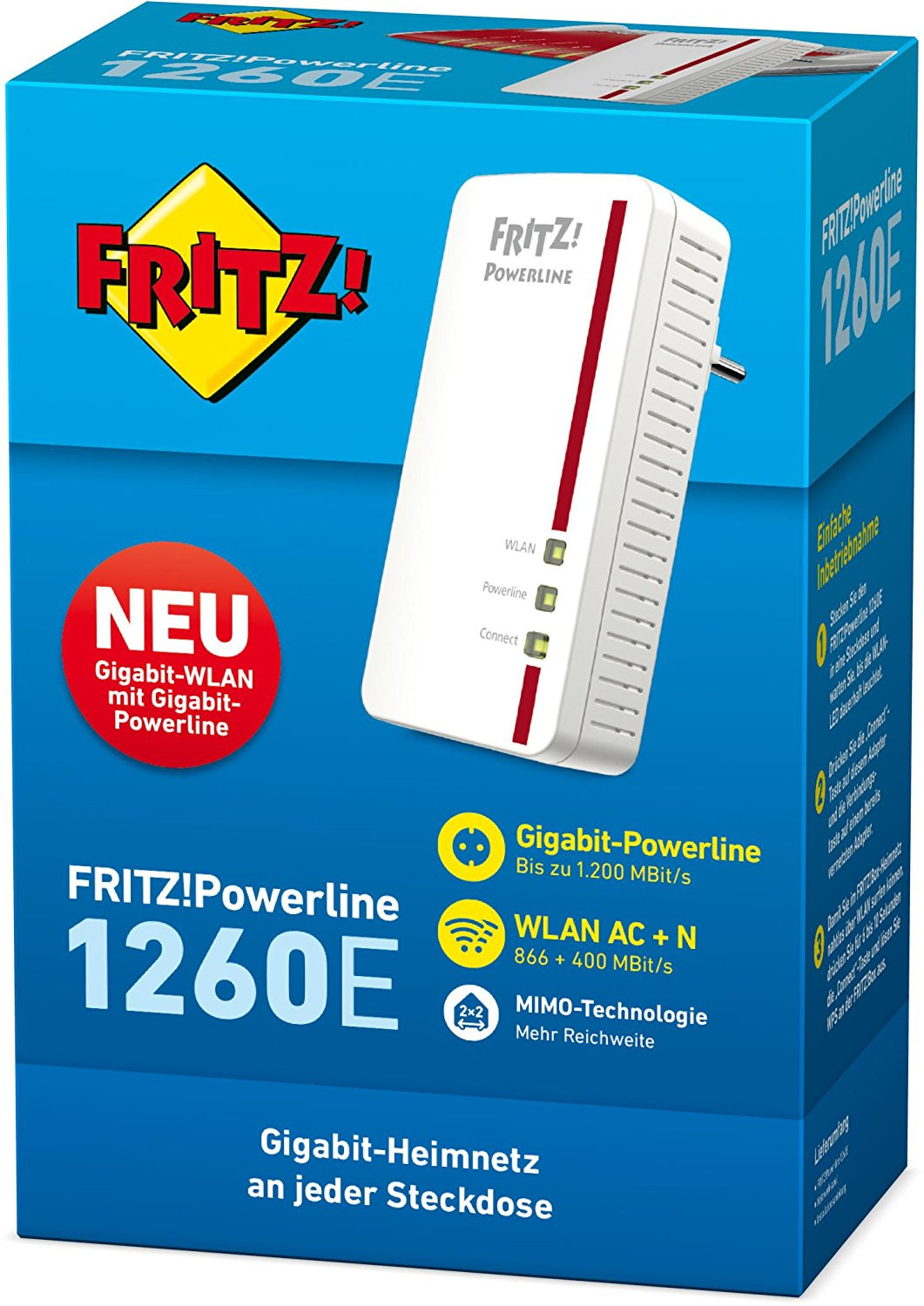 FRITZ!Powerline 1260E Einzeldapter