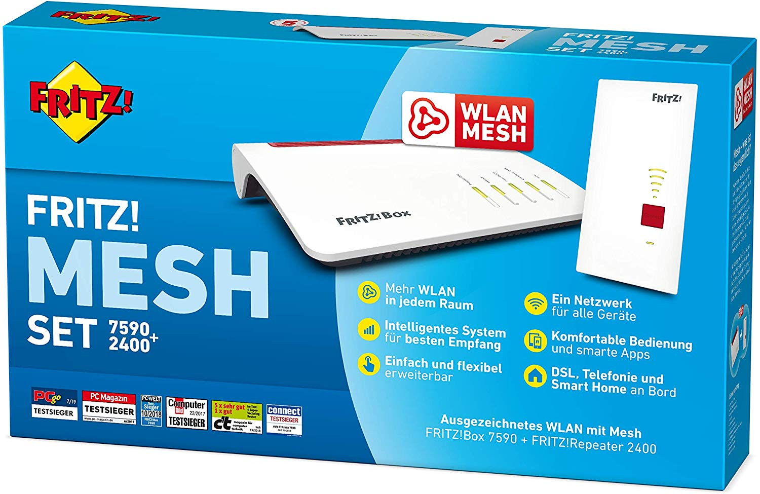 FRITZ! Mesh Set FRITZ!Box 7590 + Repeater 2400