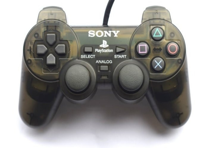 Sony PlayStation 1 DualShock Controller - Clear-Black