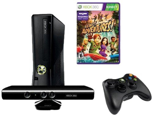 Xbox 360 Konsole Slim 250GB (Kinect Sports Bundle) - Schwarz-Matt