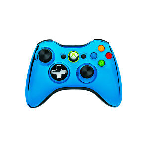 Microsoft Xbox 360 Wireless Controller - Chromblau