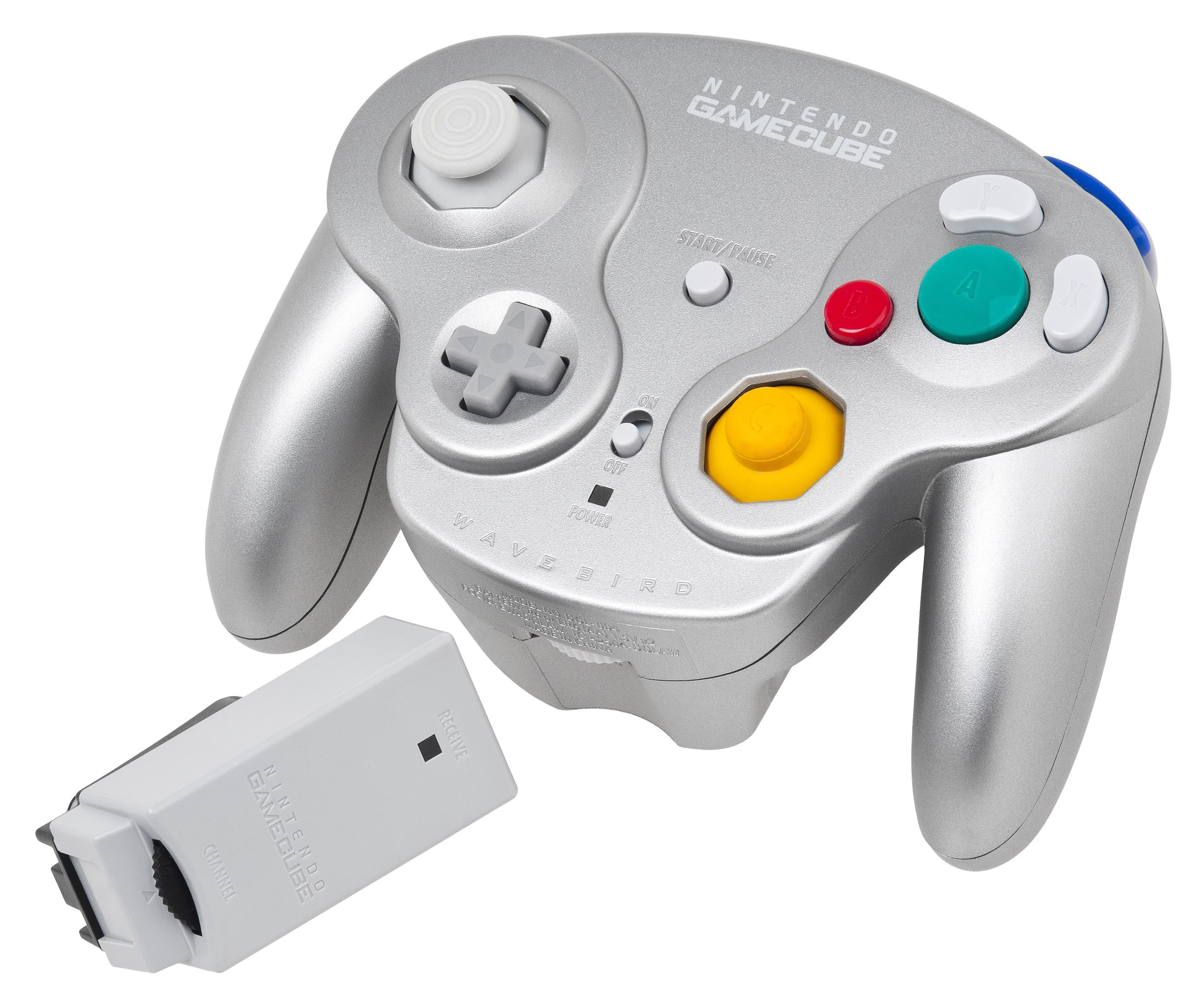 Nintendo Gamecube Controller Wavebird Wireless - Silber