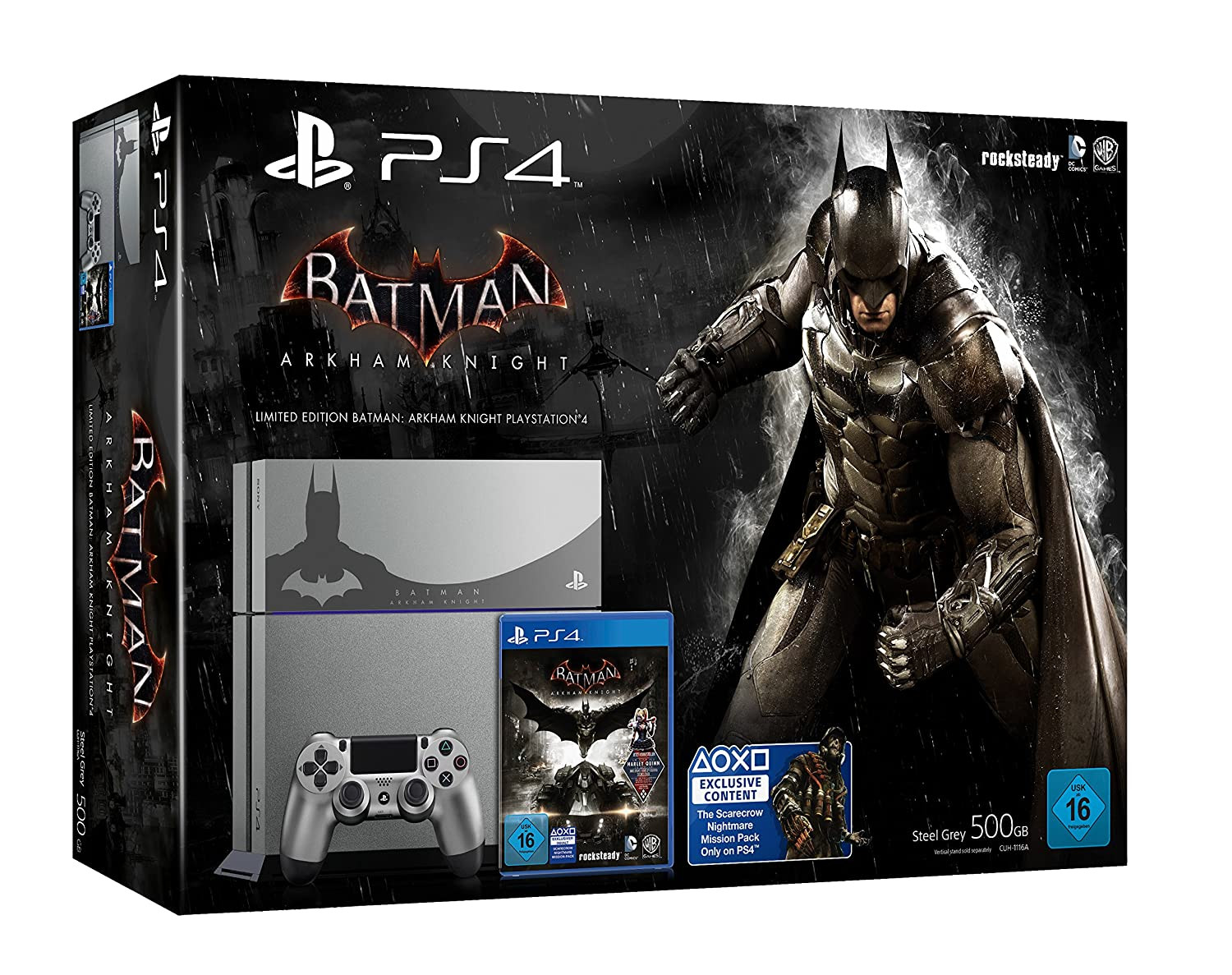 Sony PS4 Konsole 500GB - Batman Arkham Knight Limited Edition