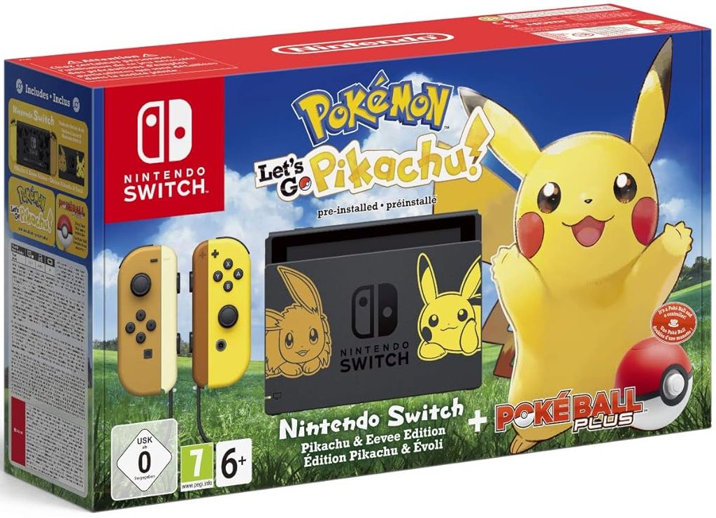 Nintendo Switch Konsole - 32GB - Pokemon: Let's Go, Pikachu! Bundle