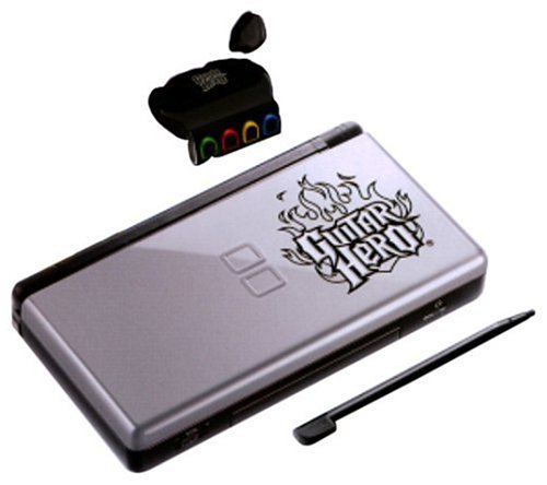 Nintendo DS Lite Konsole inkl. Guitar Hero - Silber