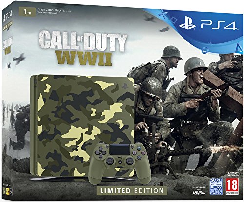 Sony PS4 Slim Konsole 1TB - Call of Duty: WWII Limited Edition