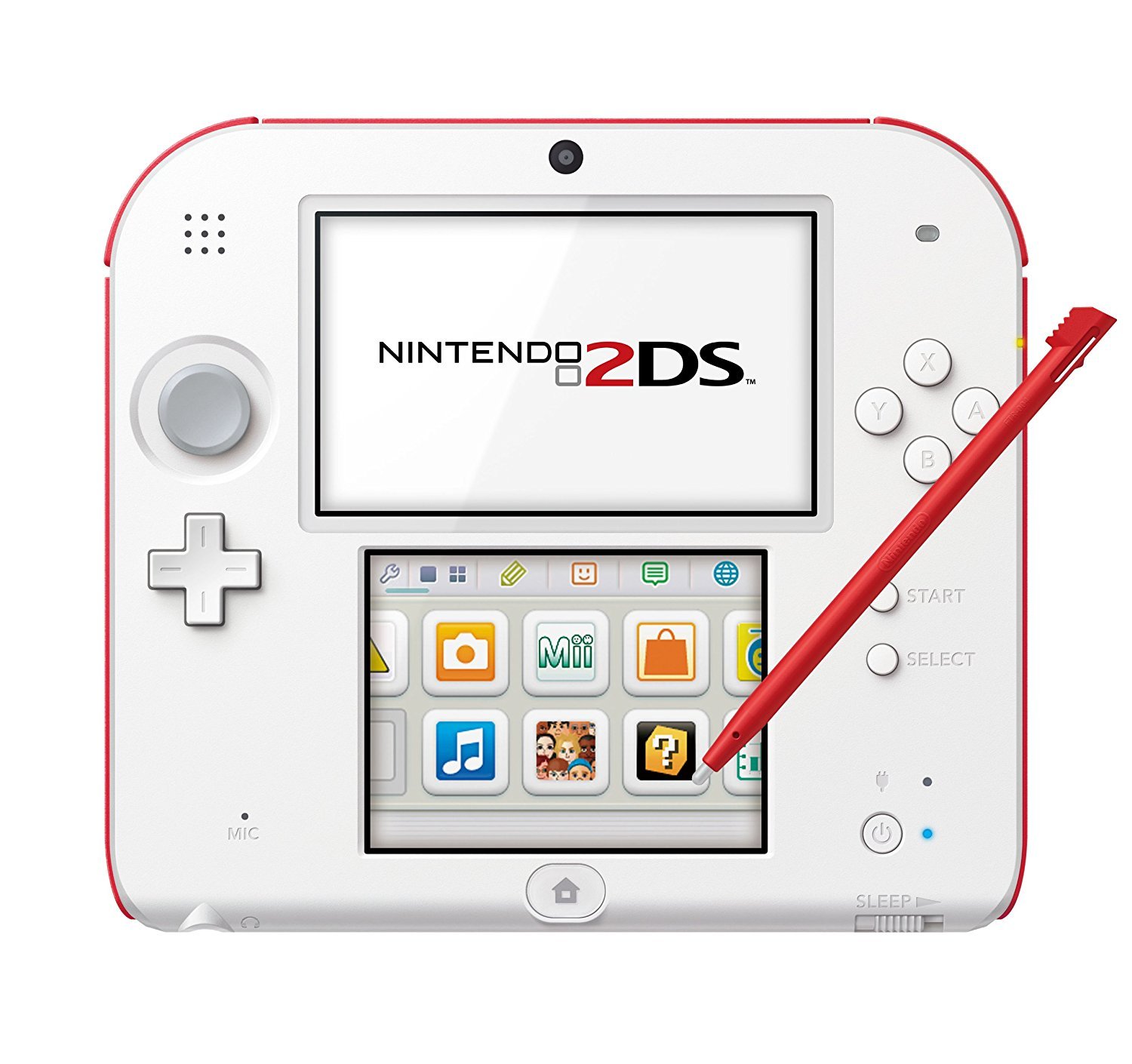 Nintendo 2DS Konsole - Rot/Weiß