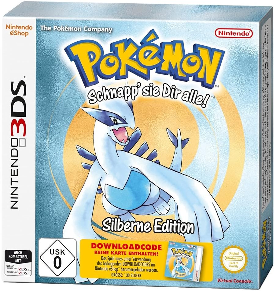 Pokemon Silberne Edition (Code in der Box) - [3DS]