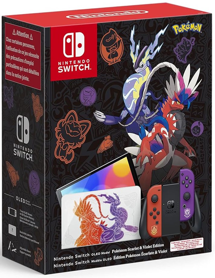 Nintendo Switch OLED - 64GB - Pokemon Karmesin & Purpur-Edition