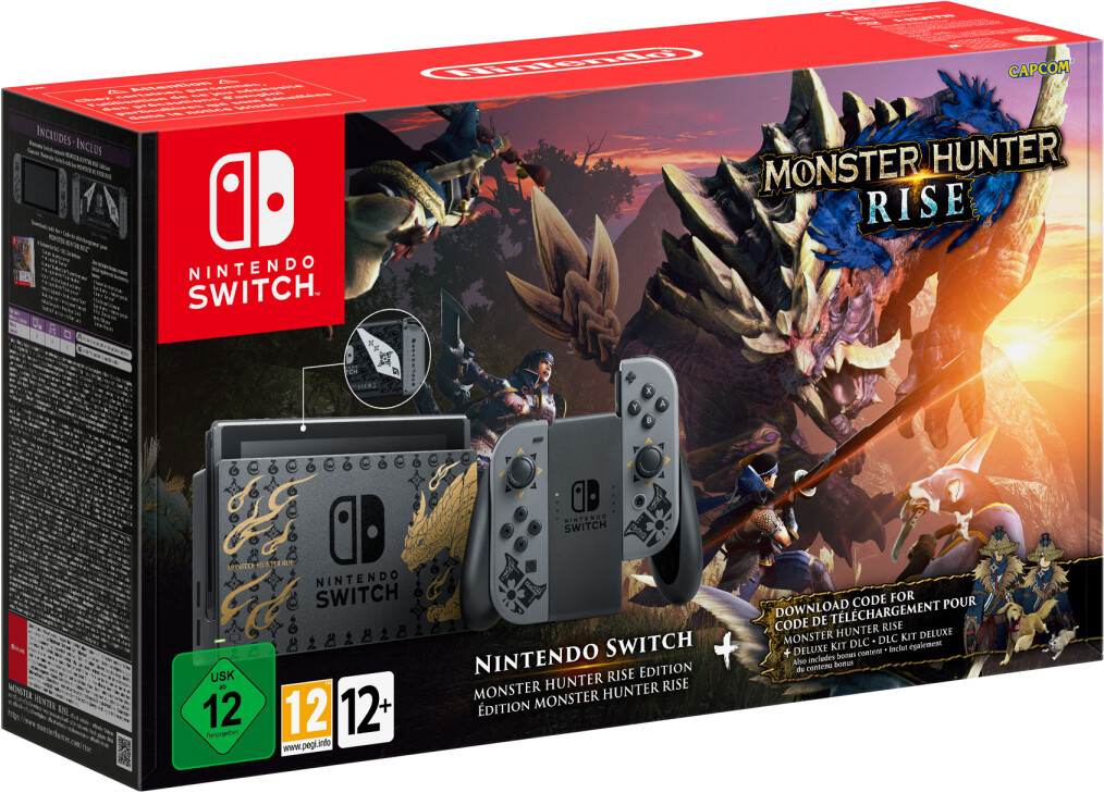 Nintendo Switch Konsole - 32GB - Monster Hunter Rise Edition