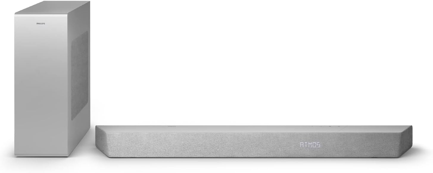 Philips TAB8507 Soundbar inkl. Subwoofer - Silber