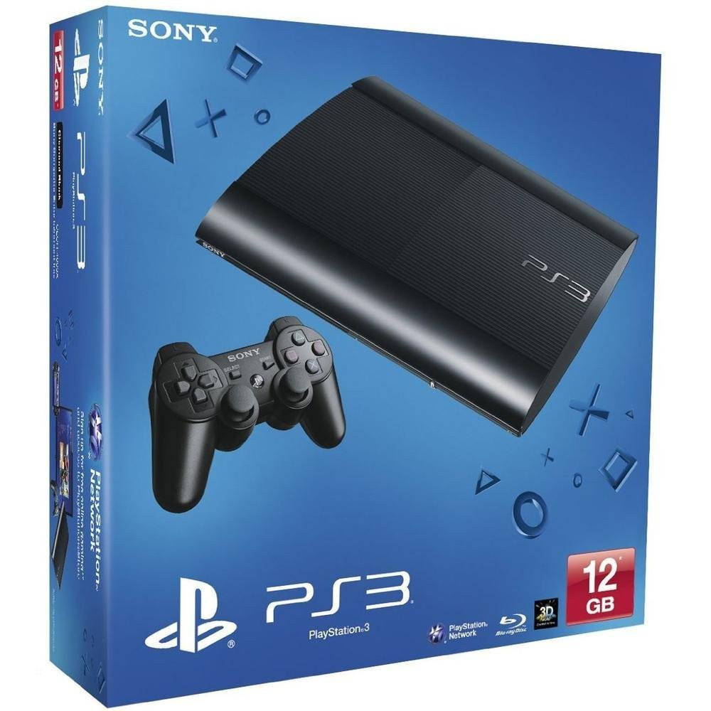 PS3 Konsole Super Slim 12GB - Schwarz