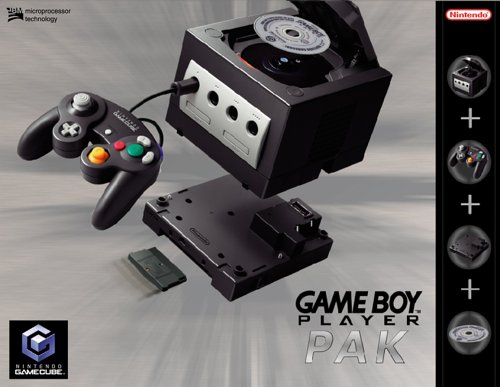 Nintendo GameCube Konsole - GameBoy Player Pak - Schwarz