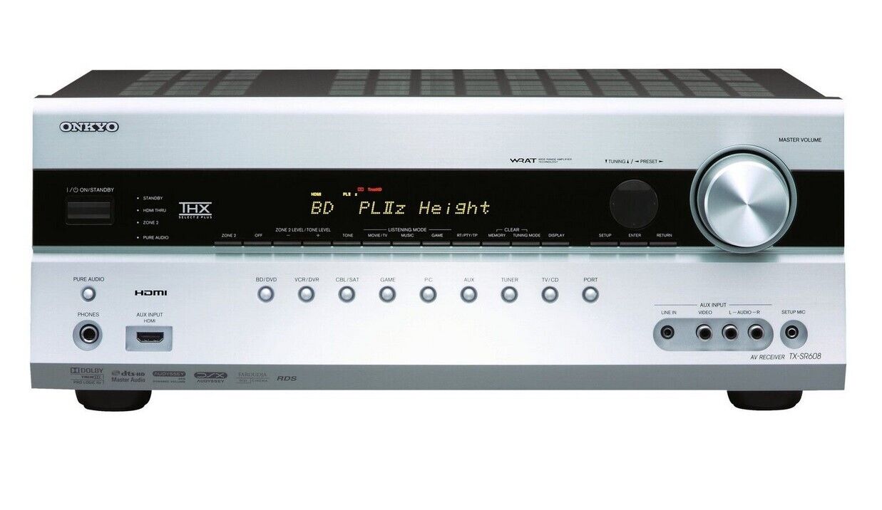 Onkyo TX-SR608 AV-Receiver - Silber