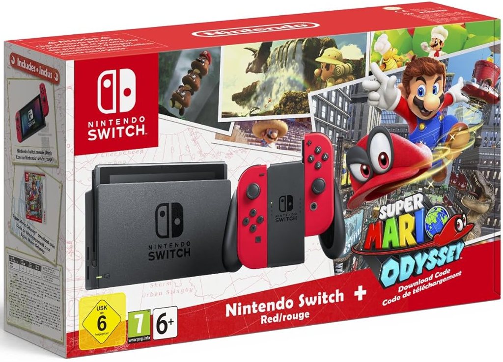 Nintendo Switch Konsole - 32GB - Mario Odyssey Edition