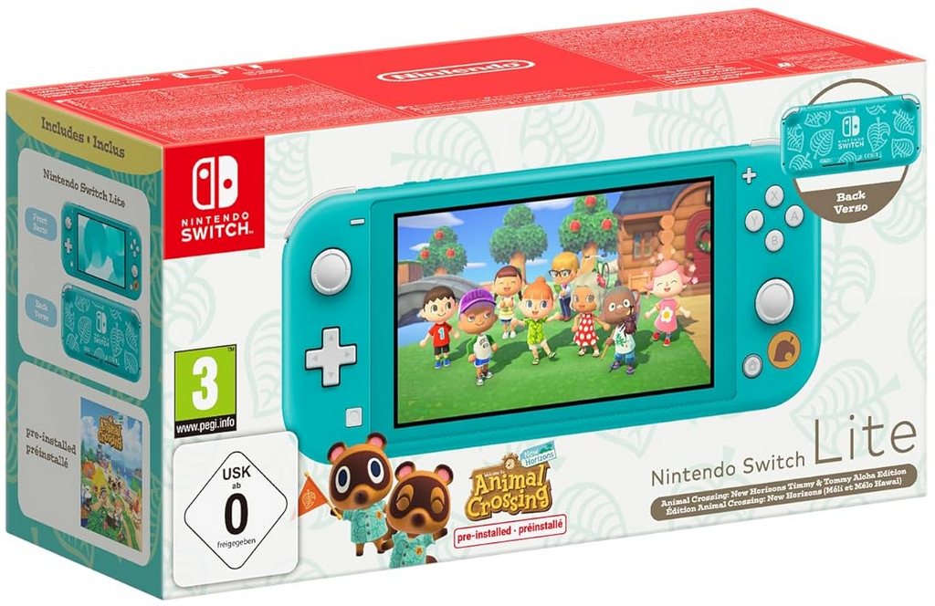 Nintendo Switch Lite - Animal Crossing: New Horizons (Timmy & Tommy Aloha Edition)