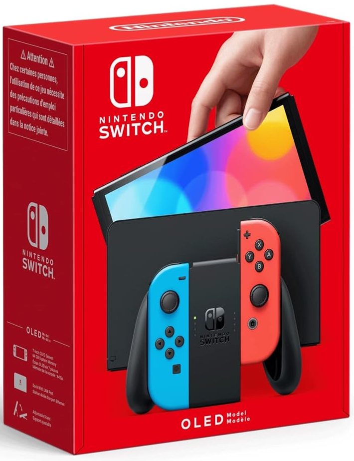 Nintendo Switch OLED - 64GB - Neon-Rot/Blau