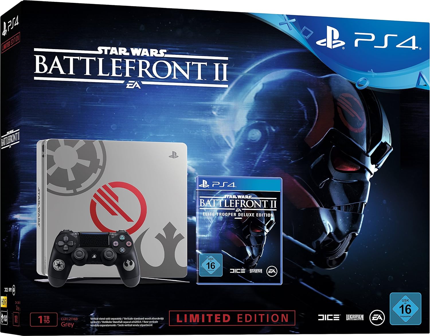 Sony PS4 Slim Konsole 1TB - Elite Trooper Deluxe Limited Edition
