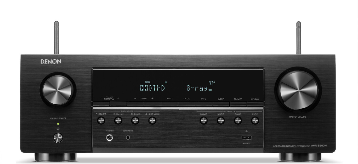 Denon AVR-S660H AV-Receiver - Schwarz