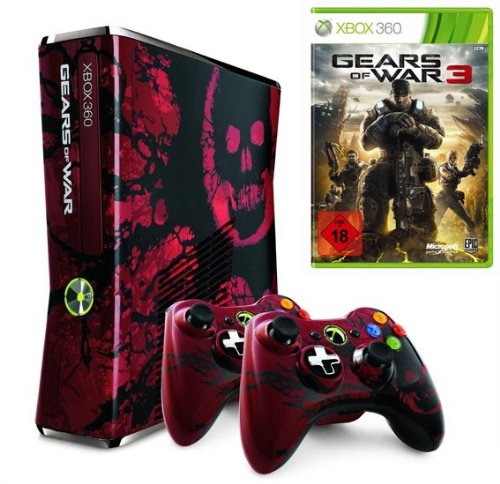 Xbox 360 Konsole Slim 320GB - [Gears of War 3 Edition]