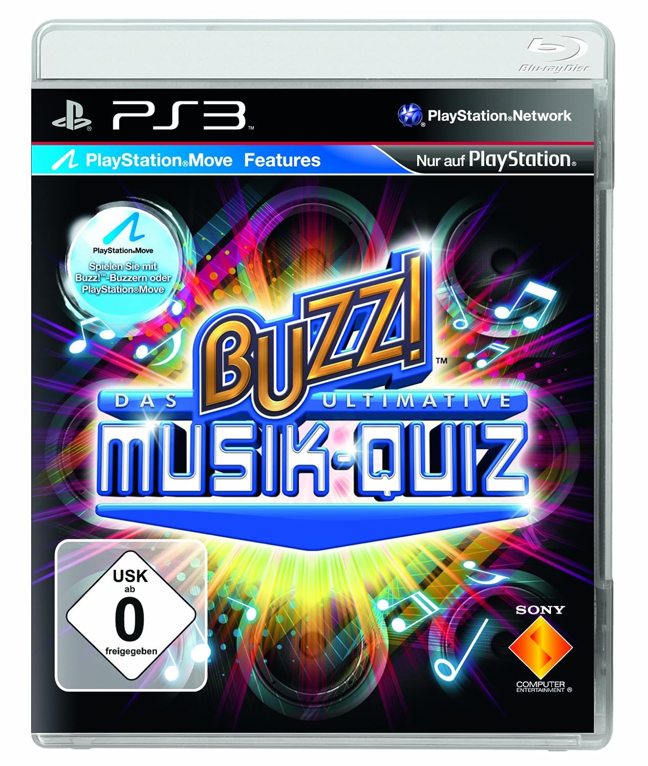 Buzz!: Das ultimative Musik-Quiz (Move kompatibel) - [PS3]